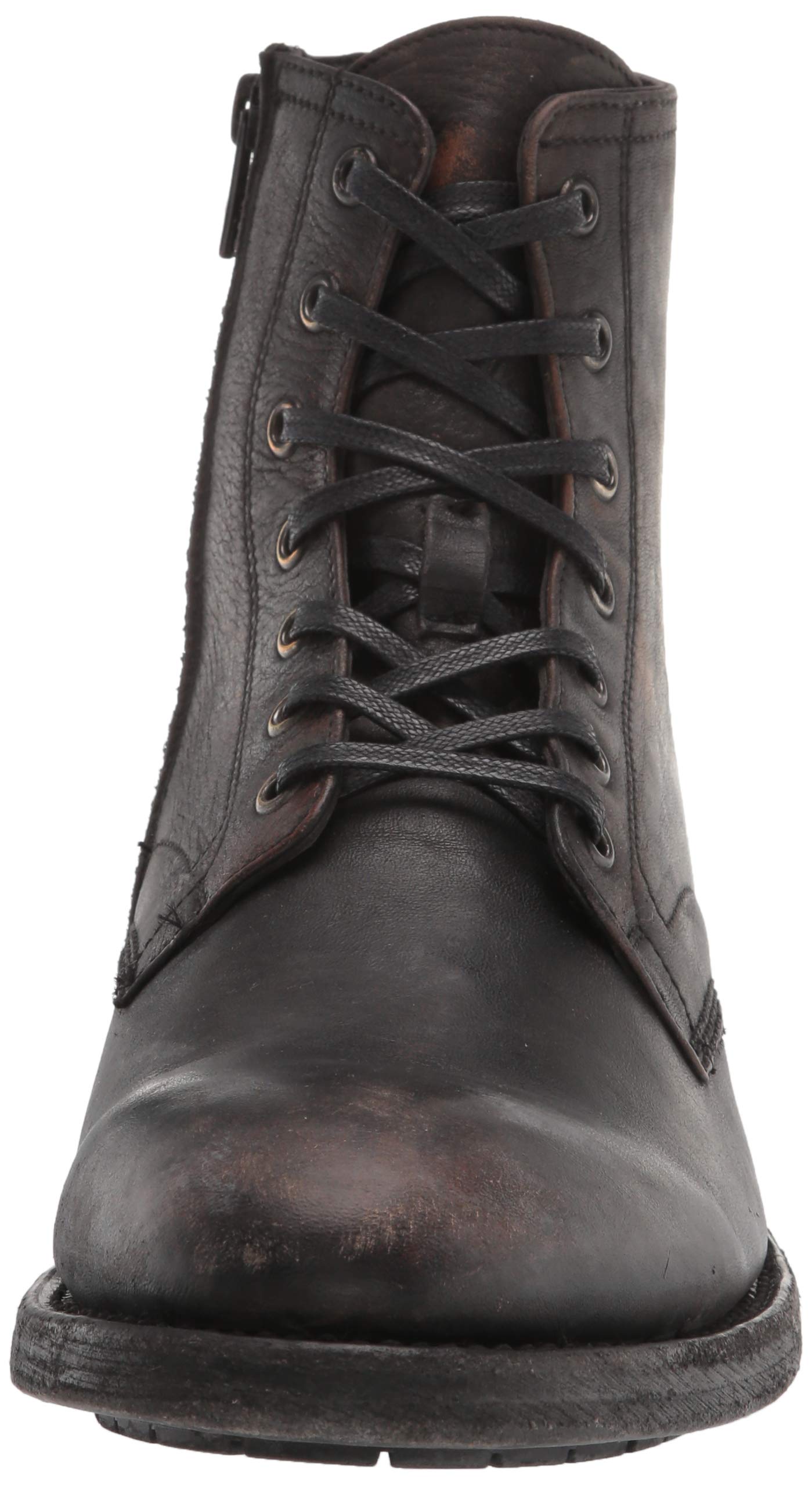  Frye Bowery Lace Up Vintage-Style 6 ¼” Leather Boots for Men  Made from Pull Up Leather with Antique Brass Hardware, Goodyear Welt  Construction, and Zipper Closure, Cognac - 8M