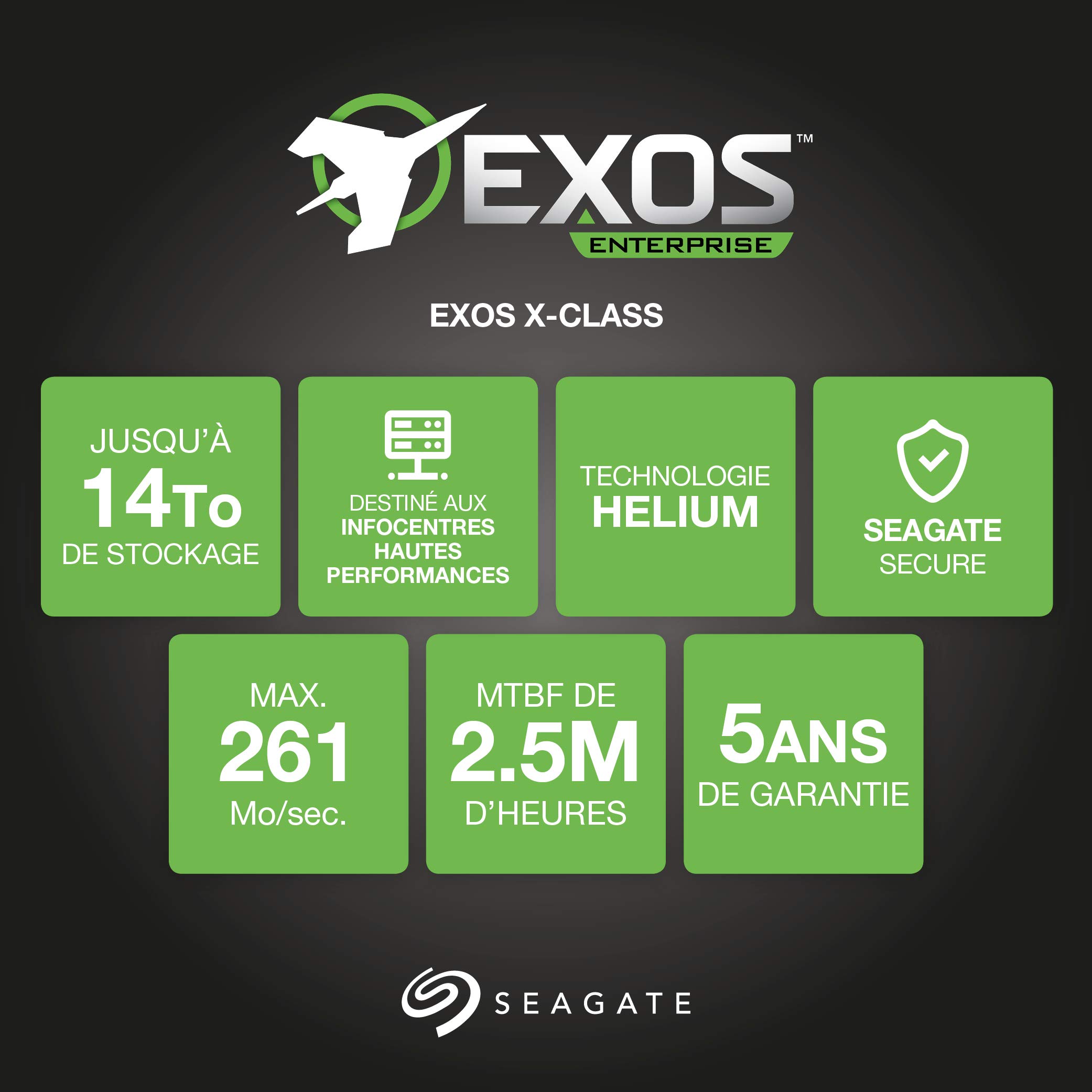 Seagate Exos X14 ST12000NM0008 12 TB Hard Drive - 3.5