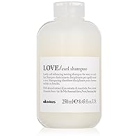 Davines LOVE Curl Shampoo & Conditioner, Enhance & Control Curly & Wavy Hair, Smooth and Moisturize Weightless Curls with Almond Extract, Adds Volume & Softness