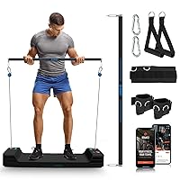 SQUATZ Apollo Board Mini: 150lb Resistance Smart Home Gym Cable Machine | Functional Trainer for Full Body Workouts | Digital Home Gym Equipment with Free App (Blue)