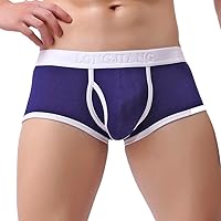 Sexy Pouch Breathe Bulge Solid Underwear Briefs Mens Underpants Shorts Men's Briefs G-String Panties