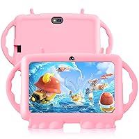 Kids Tablet, 7 inch Android 11 Tablet for Kids, 3GB RAM 32GB ROM, Toddler Tablet with Bluetooth, WiFi, Parental Control, Dual Camera, GMS, Shockproof Case, Kids App Pre-Installed