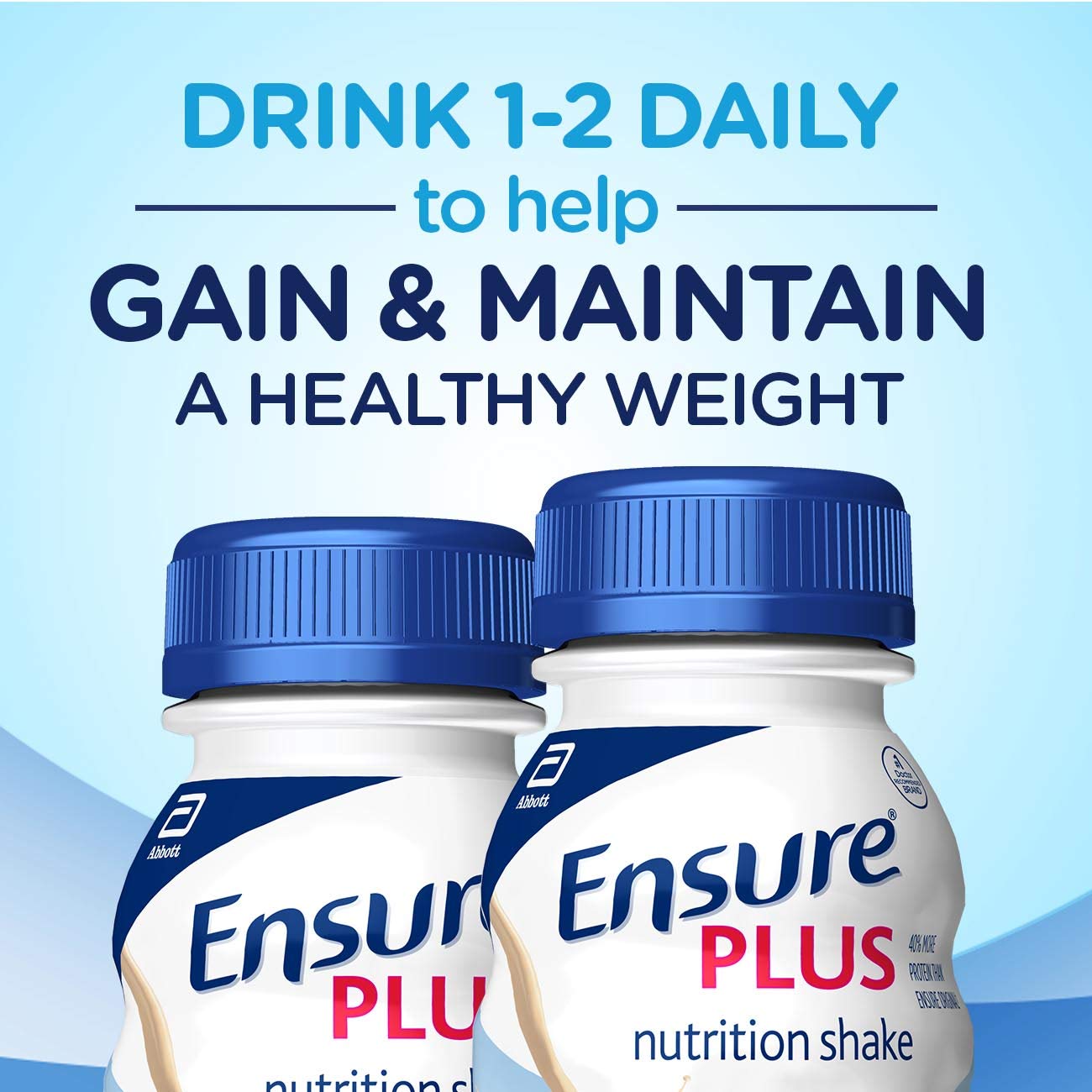 Ensure Plus Nutrition Shake with Fiber, 16 Grams of Protein, , Vanilla, 8 Fl Oz (Pack of 24)