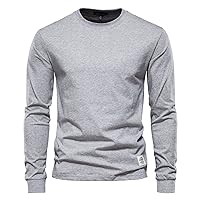 Men's Functional Sweatshirt, Long-Sleeved T-Shirts, Sporty and Breathable Long-Sleeved Shirt, Plain Quick-Drying Sports Shirt for Men Functional Shirt Men Long Sleeve