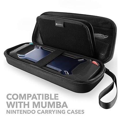 Mumba Case for Nintendo Switch, [Heavy Duty] Slim Rubberized [Snap on] Hard Case Cover for Nintendo Switch 2017 Release (Black)