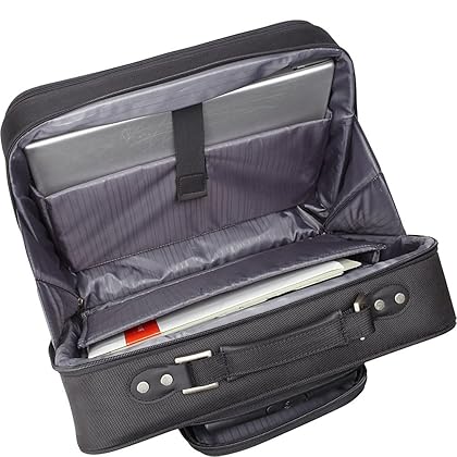 Samsonite Spinner Mobile Office in Wheeled Laptop Briefcase in telescoping handle, Black