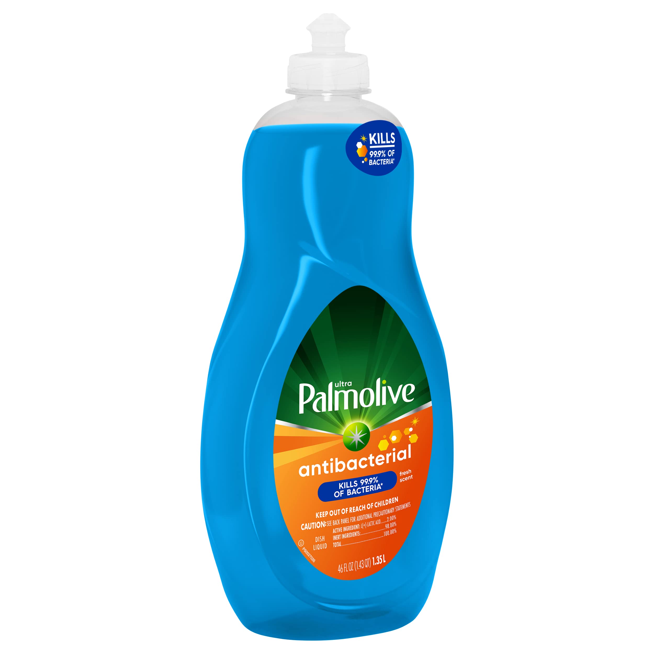 Palmolive Ultra Dishwashing Liquid Dish Soap, Fresh & Clean- 46 Fluid Ounce, Packaging May Vary
