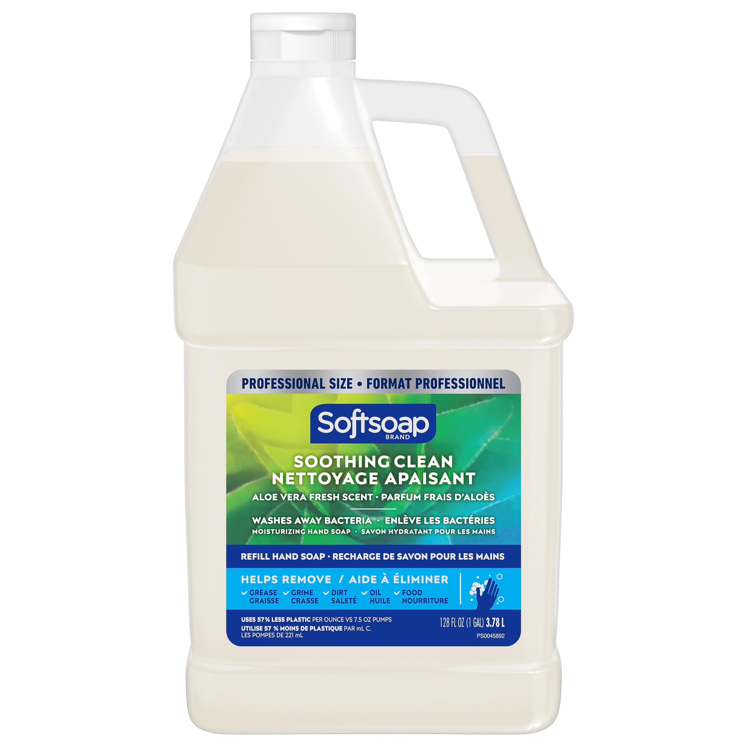 Softsoap Soothing Clean Liquid Hand Soap Refill, Aloe Vera Scent, 1 Gallon (201900) (792739)