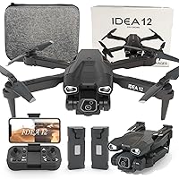 12 Mini Drone with Camera for kids gifts Drones for adults 1080P HD RC Quadcopters with Optical Flow Positioning rc helicopter drone for Beginners,Drone for kids daul Camera 2 Batteries