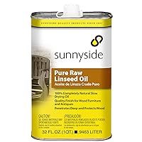 Sunnyside Corporation 87332 Pure Raw Linseed Oil, Quart