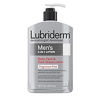 Lubriderm Men's 3-In-1 Moisturizing Body Lotion with Aloe, 16 fl. oz Lubriderm Men's 3-In-1 Moisturizing Body Lotion with Aloe, 16 fl. oz