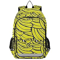 ALAZA Seamless Banana Pattern Casual Daypacks Outdoor Backpack