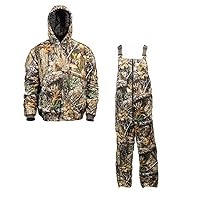 HOT SHOT Youth Insulated Camo Twill Hunting Jacket and Bib, Small