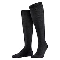 FALKE Men's Airport Knee-High Socks, Breathable, Merino Wool Cotton, Light Formal Socks, Work or Leisure Clothing, 1 Pair