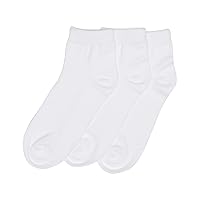 Trimfit Girls' 3-Pack Low Cut (Comfortoe) Socks