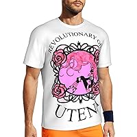 Anime Revolutionary Girl Utena T Shirt Man's Summer Round Neck Tops Casual Short Sleeves Tee