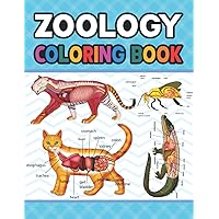 Zoology Coloring Book: Learn The Zoology & Enhance Your Practice. Animals Physiology Self-Quiz Color Workbook for Studying and Relaxation | Dog Cat ... book. Vet tech & Zoology Coloring Workbooks.
