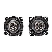 Crunch CS4CX 4-Inch Full-Range Coaxial Car Speakers, Black