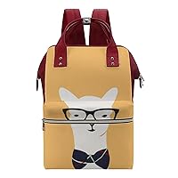 Alpaca Gentleman Diaper Bag for Women Large Capacity Daypack Waterproof Mommy Bag Travel Laptop Backpack