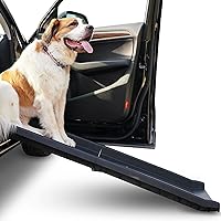 Alpha Paw - 60 Inch Car Ramp for Dogs, for SUVs/Cars/Trucks, Lightweight, Folding Ramp, Holds 200 lbs (60” x 14” x5”)