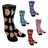 Custom Socks with Photo, Socks with Faces on Them Custom, Custom Face Socks Gift for Him Boyfriend Husband Wife