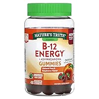B-Energized Energy Gummies | 48 Count | with B-Vitamins, L-Carnitine & Ashwagandha | Vegan, Non-GMO & Gluten Free Supplement | by Nature's Truth
