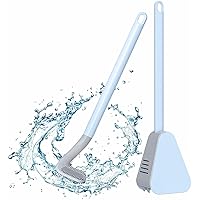 Golf Brush Head Toilet Brush Set Cleaner,Golf Club Toilet Bowl Brush,Close sstool Golf Brush Toilet Cleaner (Blue)
