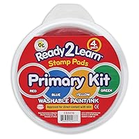 Center Enterprises Ready2Learn Washable paint/Ink Stamp Pads primary set of 4