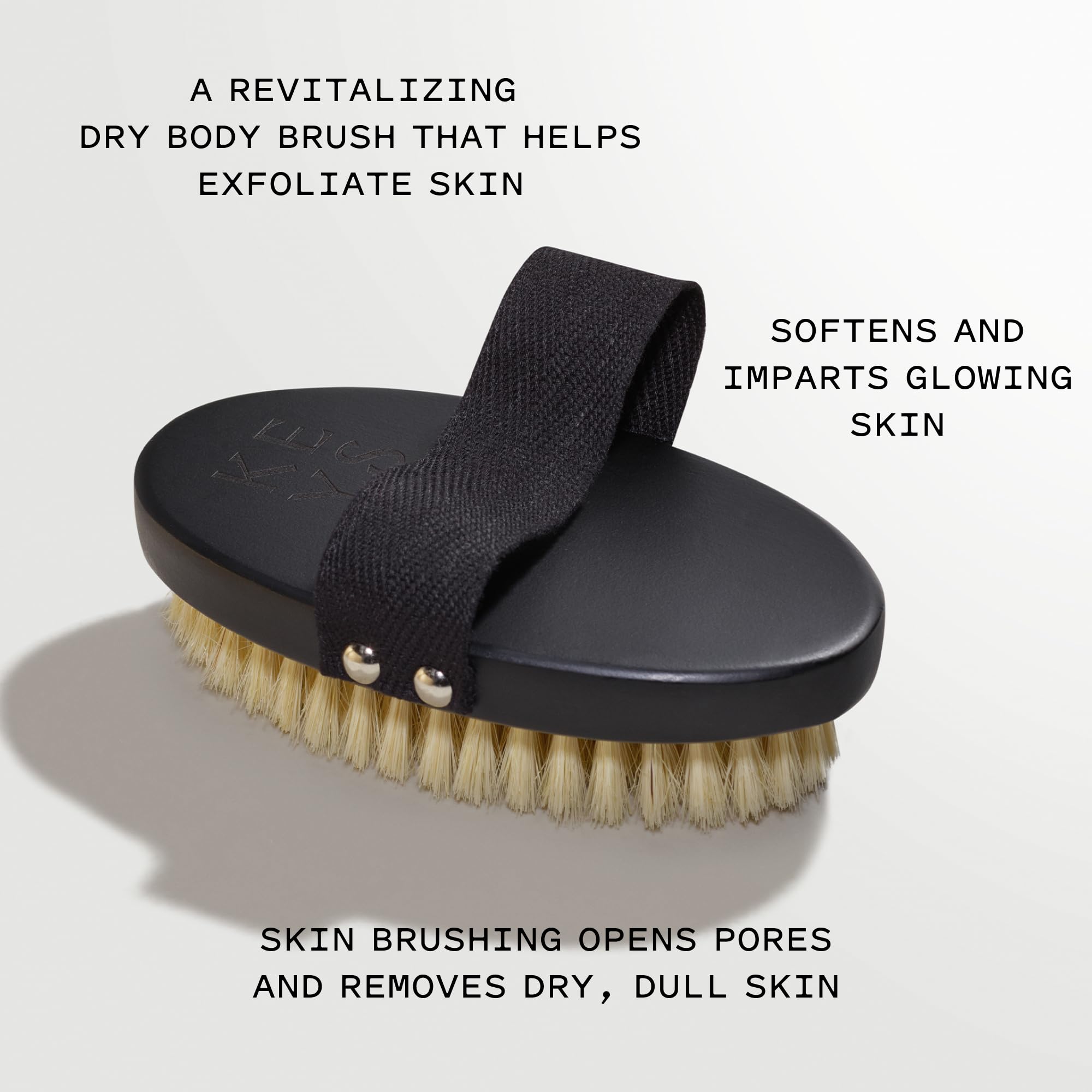 Keys Soulcare Energizing Dry Body Brush, Gently Exfoliates & Opens Pores for Soft, Smooth, Brighter & Glowing Skin, Vegan, Cruelty-Free