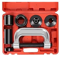 Heavy Duty Ball Joint Press & U Joint Removal Tool Kit with 4x4 Adapters，Ball Joint Press Removal Tool Kit for Most 2WD 4WD Car Light Truck