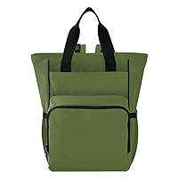 xigua Dark Green Diaper Bag Backpack,Large Capacity Kids Bags Multifunction Travel Diaper Bags with Stroller Straps for Travel, Shopping, Going out32