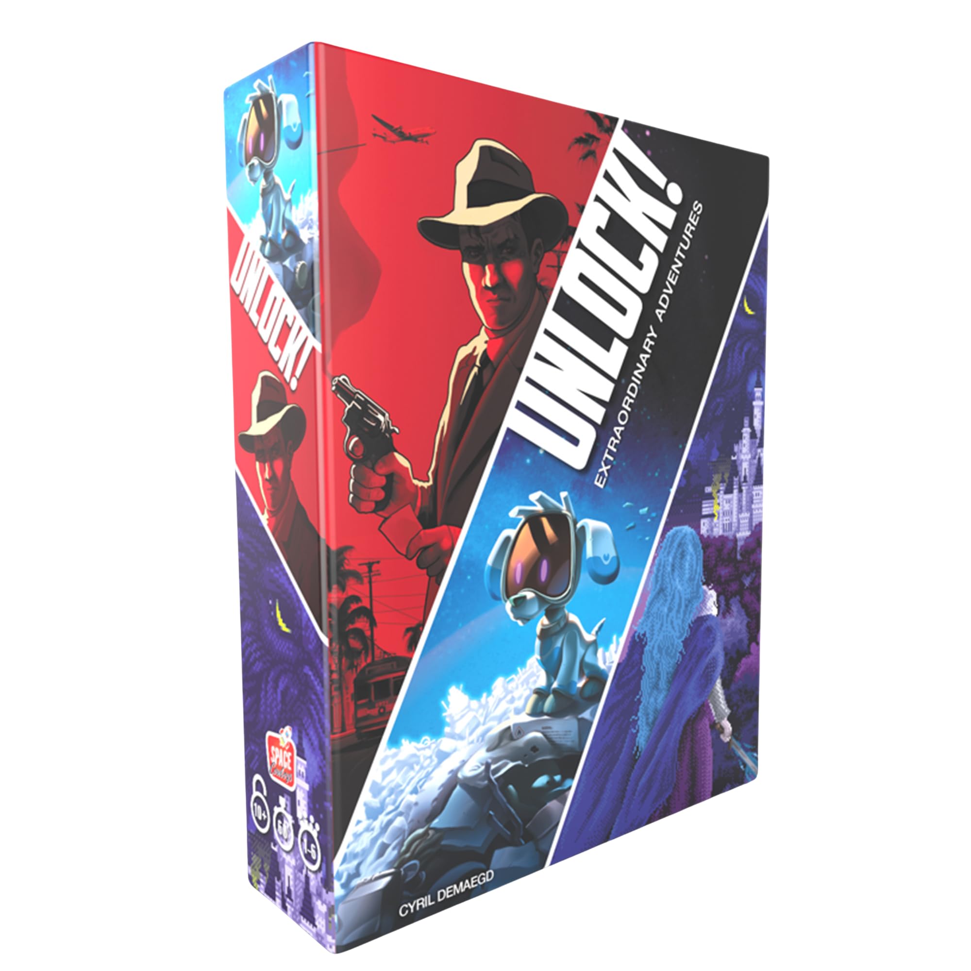 Space Cowboys Unlock! Extraordinary Adventures Card Game - Escape Room-Inspired Cooperative Adventure, Fun Family Game for Kids and Adults, Ages 10+, 1-6 Players, 1 Hour Playtime, Made