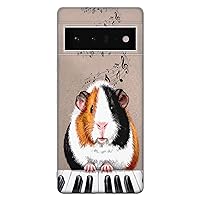 PadPadStore Guinea Pig Phone Case Compatible with Google Pixel 6Aˌ Flexible Custom Gel Cover with Music Design & Slim Phone Protective Cases