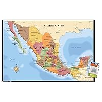 Trends International Map - Mexico Wall Poster, 22.37