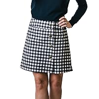 Hope & Henry Womens' Flannel Mini Skirt