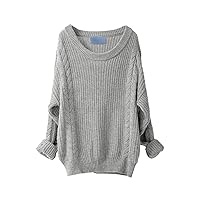 Wool Women Knitted Sweater Winter Bat Long Sleeve Pullover Autumn O-Neck Solid Jumper Loose Casual Top