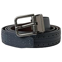 Dolce & Gabbana Elegant Blue Leather Men's Men's Belt