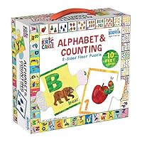 Briarpatch The World of Eric Carle Alphabet & Counting 2-Sided Floor Puzzle, Grades PreK + (UG-33835)