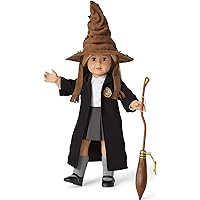 American Girl Harry Potter 18-inch Doll Accessories Hogwarts Sorting Hat plus Nimbus 2000 Broomstick, For Ages 6+