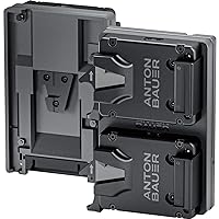 Anton Bauer Titon Micro Dual Micro V-Mount to Single V-Mount Plate, Professional Camera Rig for Batteries, Camera Accessory, Camera Mount Anton Bauer Titon Micro Dual Micro V-Mount to Single V-Mount Plate, Professional Camera Rig for Batteries, Camera Accessory, Camera Mount
