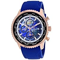 Men's Meridian World Timer GMT Blue Dial Watch - SP7522