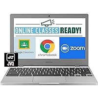 Newest Samsung Chromebook 4 11.6” Laptop Computer for Business Student, Intel Celeron N4020(Up to 2.8GHz), 4GB RAM, 32GB eMMC, Webcam, WiFi, Bluetooth, USB Type-C , Chrome OS, Silver+JVQ MP
