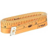 Dritz 3195 Yardage Marked Tape Measure, 288-Inch , Orange
