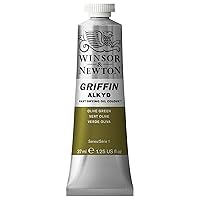Winsor & Newton Griffin Alkyd Fast Drying Oil Paint, 37ml (1.25-oz) tube, Olive Green