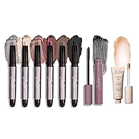 Julep Beauty Eyeshadow 101 6pc Set, Moonlight + Eyeshadow 101 Longwear Primer + Length Matters Lengthening Mascara
