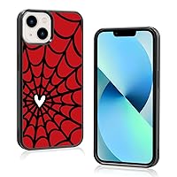 Cool Anime Phone Case for iPhone 13/14 Trendy Spider Webs Pattern Design Phone Case