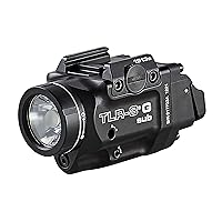 Streamlight 69438 TLR-8G Sub 500-Lumen Compact Rail-Mounted Tactical Light with Integrated Green Aiming Laser Exclusively for 1913 Short Models with CR123A Battery, Black