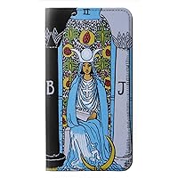 jjphonecase RW2764 High Priestess Tarot Card PU Leather Flip Case Cover for Samsung Galaxy S24 Ultra