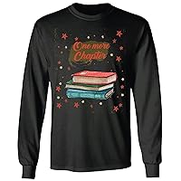Reader one More Chapter Book Lovers Reading Black and Muticolor Unisex Long Sleeve T Shirt