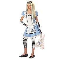 California Costumes Girls Tween Alice Costume, Blue/White, X-Large